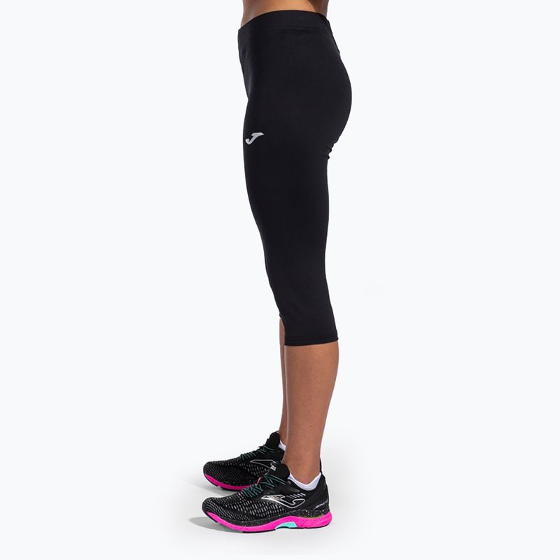 Damen Laufleggings Joma Olimpia 3/4 schwarz