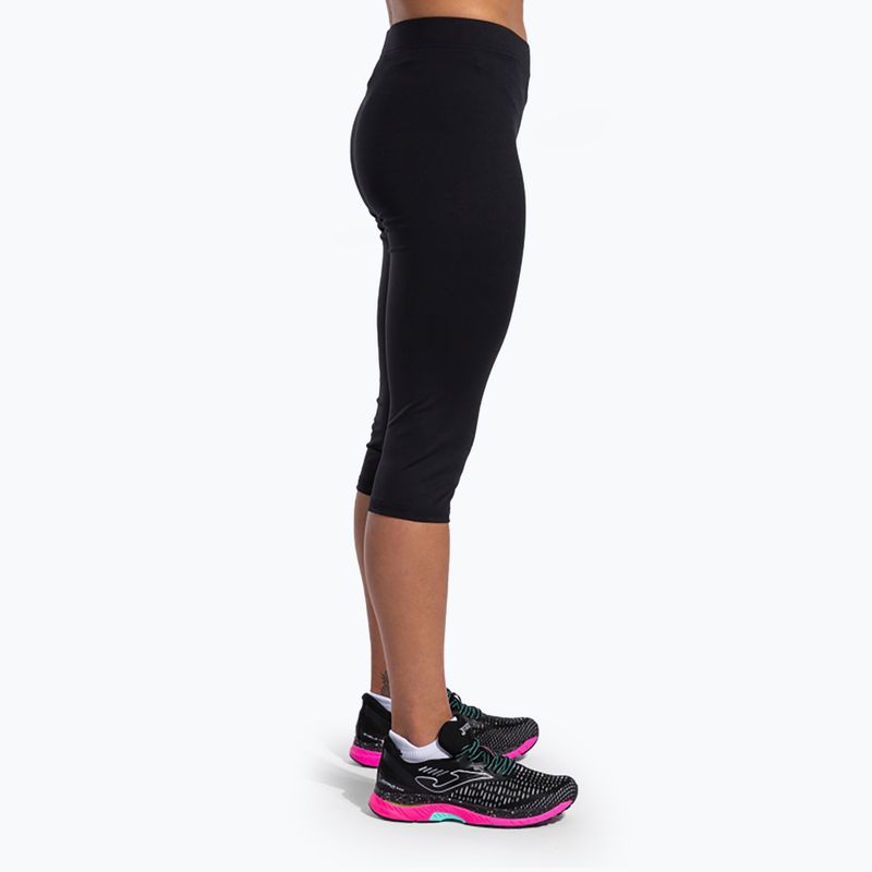Damen Laufleggings Joma Olimpia 3/4 schwarz