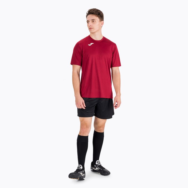 Fußballtrikot Joma Combi SS dunkelrot 152 2