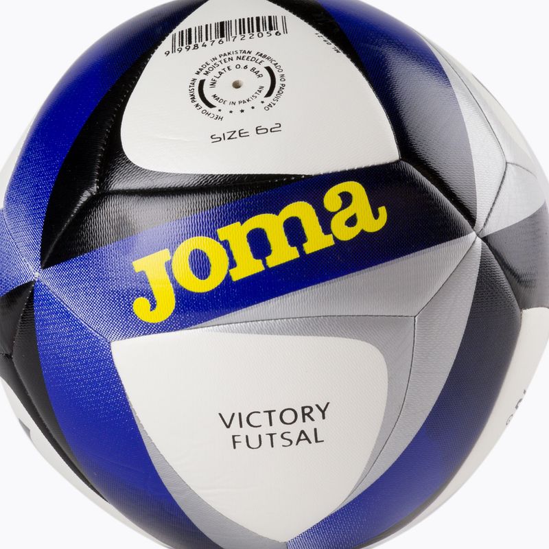 Joma Victory Hybrid Futsal Fußball weiß und blau 400448.207 3