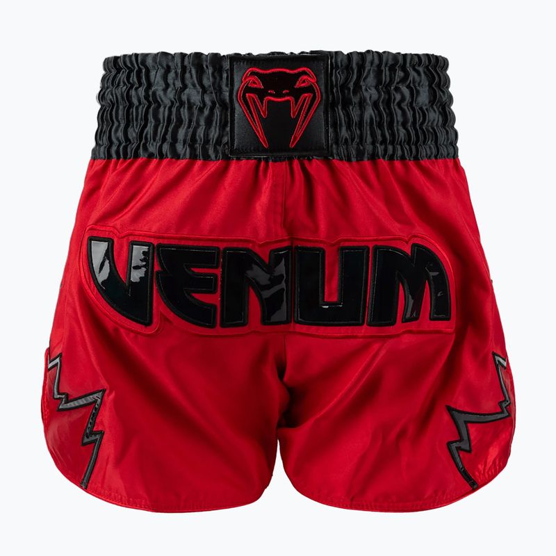 Herren Venum Inferno Muay Thai Trainingsshorts rot/charcol grau/schwarz