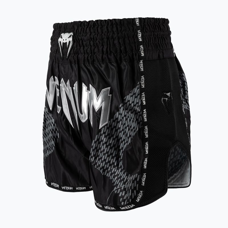 Herren Trainingsshorts Venum Nexus Muay Thai black/silver 3