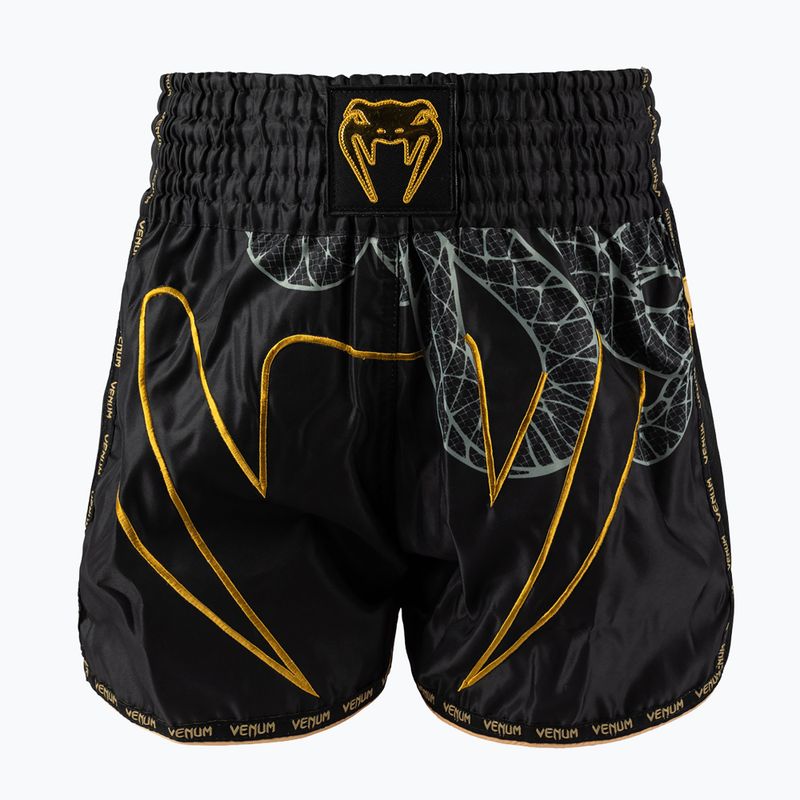 Herren-Trainingsshorts Venum Serpenti Muay Thai black/silver/gold