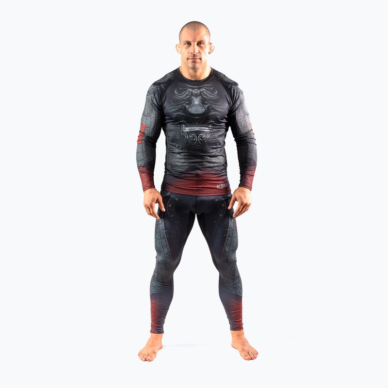 Herren MMA Leggings KSW Last Samurai schwarz
