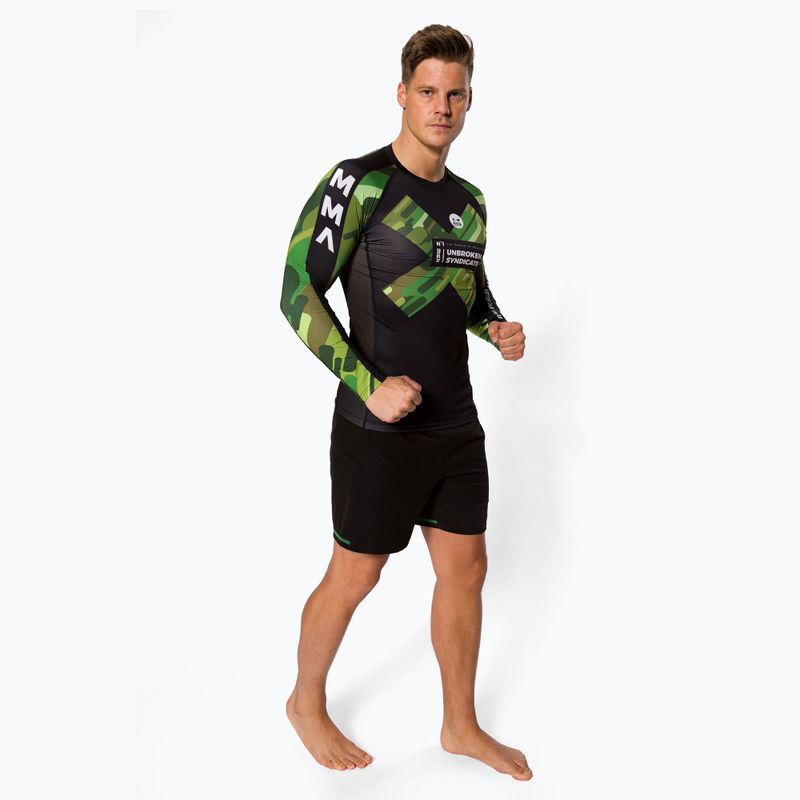 Herren KSW Camo LS Rashguard schwarz 2