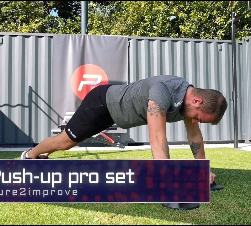 Pure2Improve Push-up Pro Set rot/schwarz Liegestützgriffe P2I202160 6