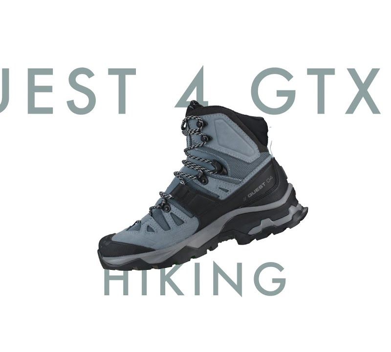 Damen-Trekkingschuhe Salomon Quest 4 GTX magnet/schwarz/sun 20