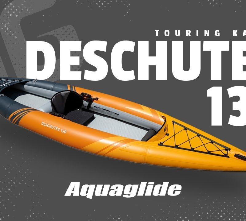 Aquaglide Deschutes 130 orange 1-Personen aufblasbares Kajak 584120126 10