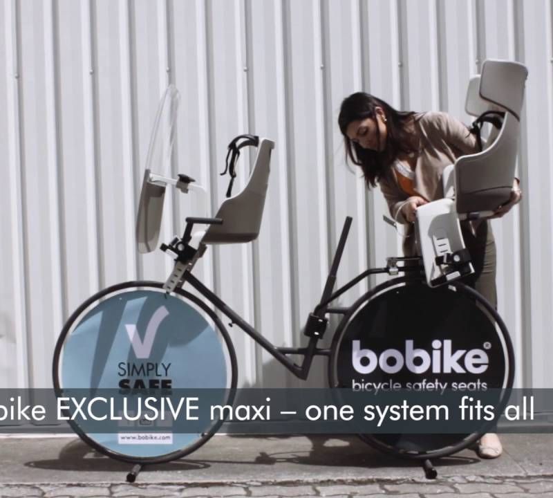 Bobike Exclusive Maxi Plus Gepäckträger Fahrradsitz schwarz 8011200023 9