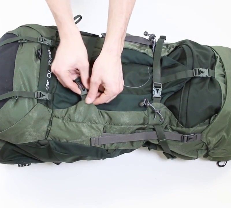 Herren-Trekking-Rucksack Osprey Aether 55 l grün 10002955 8