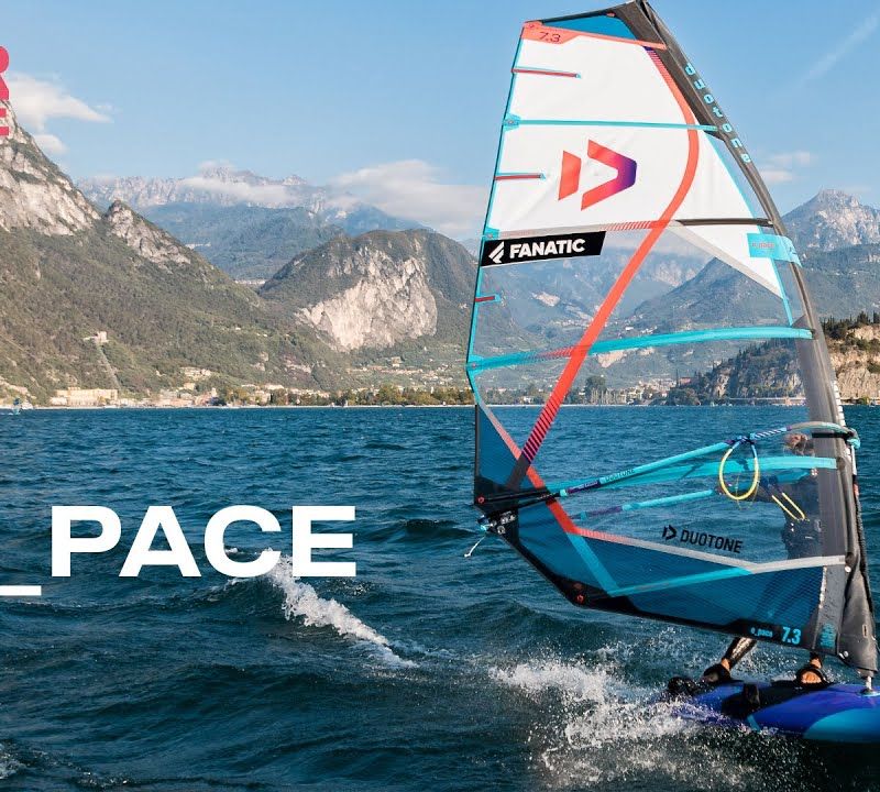 DUOTONE Windsurfsegel E_Pace schwarz und lila 14220-1211 3