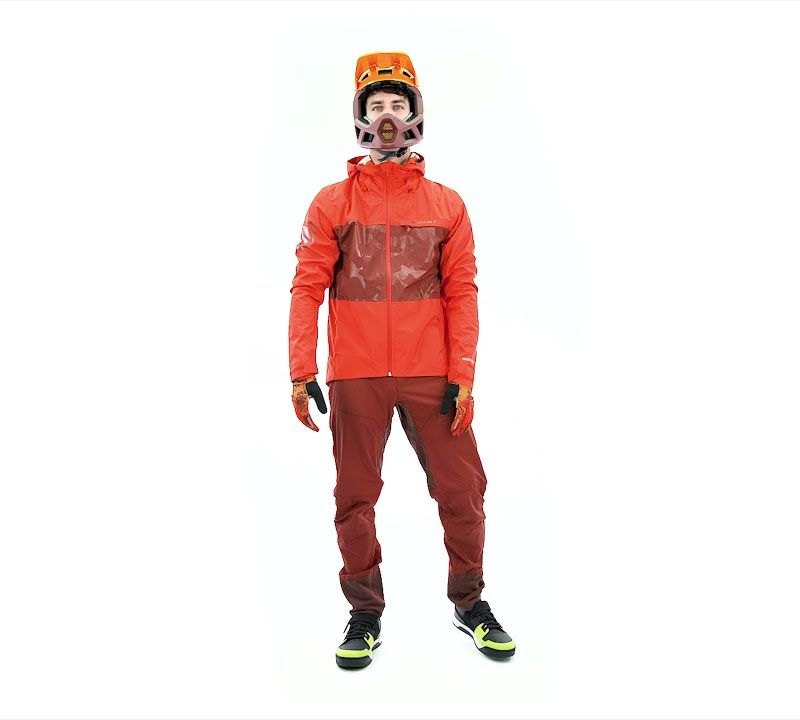 Fahrradjacke Herren Endura Singletrack II Waterproof orange harvest 13