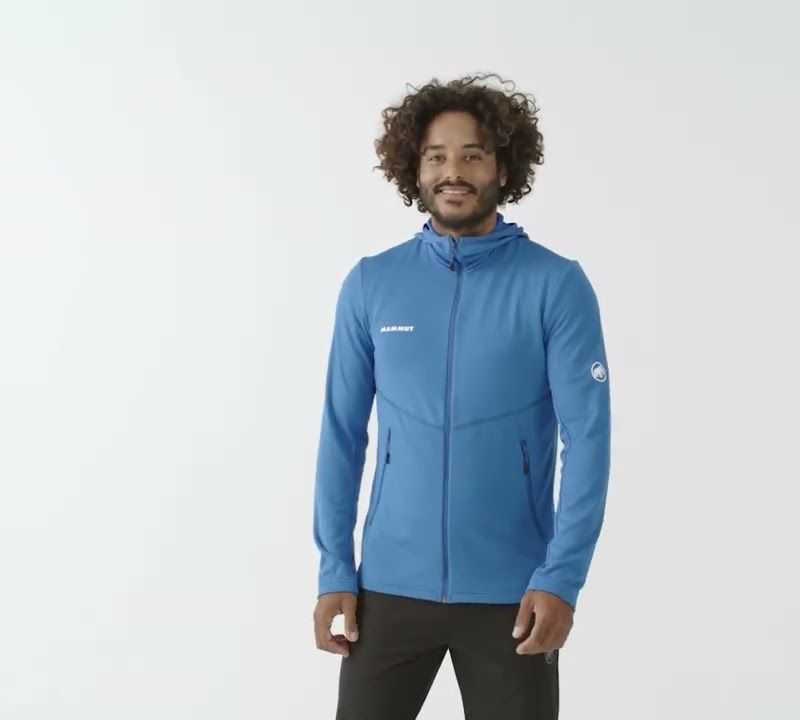 Herren Mammut Aconcagua Light ML Kapuzen-Trekking-Sweatshirt schwarz 11