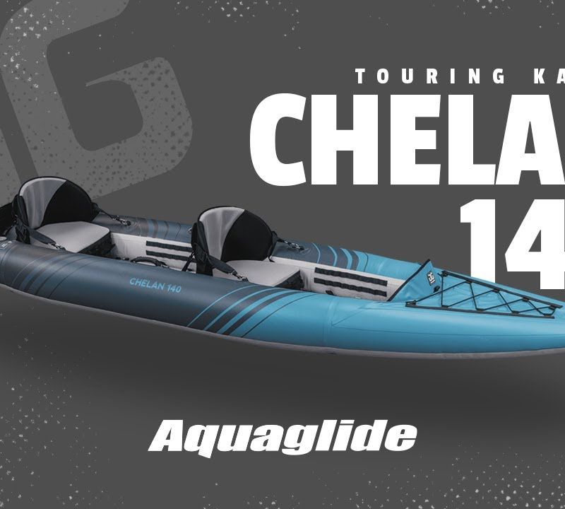 Aquaglide Chelan 140 blau 584121105 Aufblasbares 2-Personen-Kajak 8