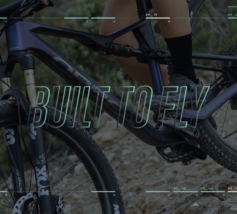 Orbea Oiz M20 2023 halo silber/blau carbon view Mountainbike 3