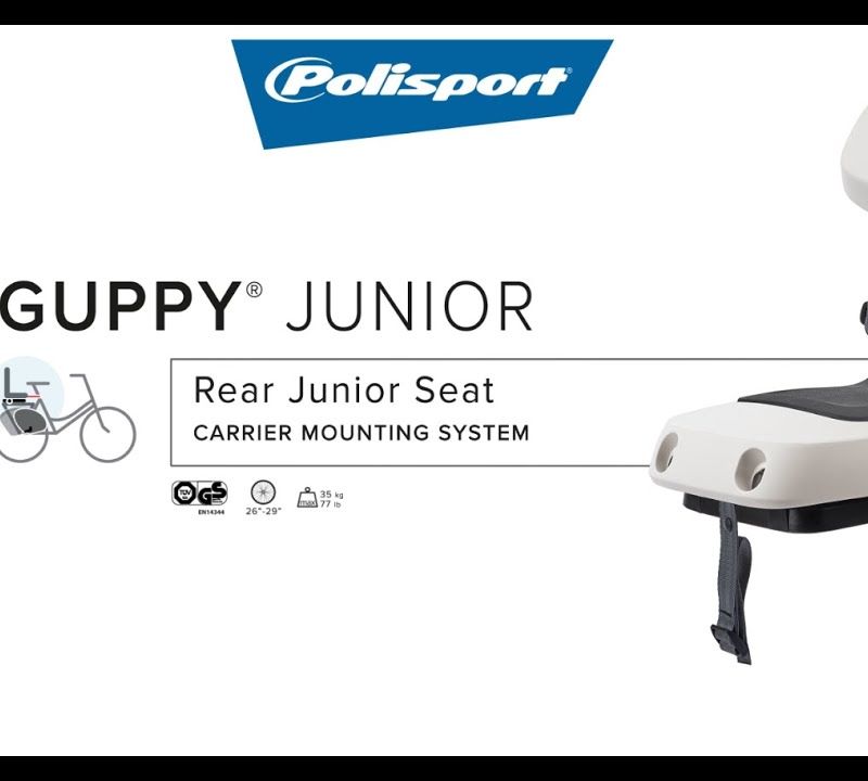 Polisport Guppy Junior CFS Gepäckträger Fahrradsitz grau FO 8636100012 8