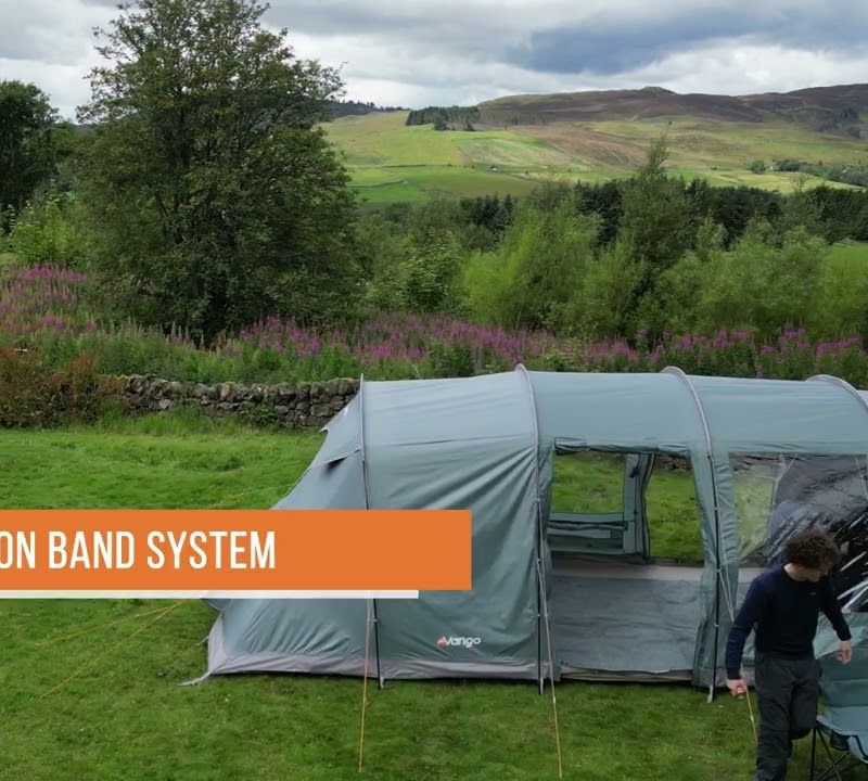 Vango Castlewood 400 Paket Mineral grün 4-Personen-Campingzelt 9