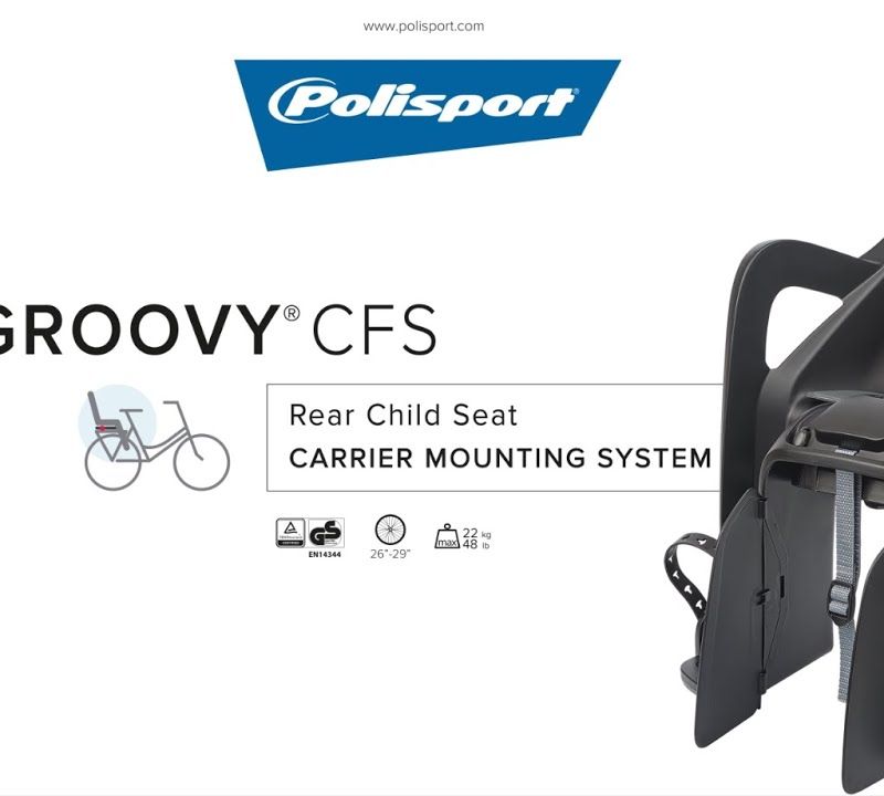 POLISPORT Groovy CFS FO Kinderfahrradsitz braun 8406100016 7