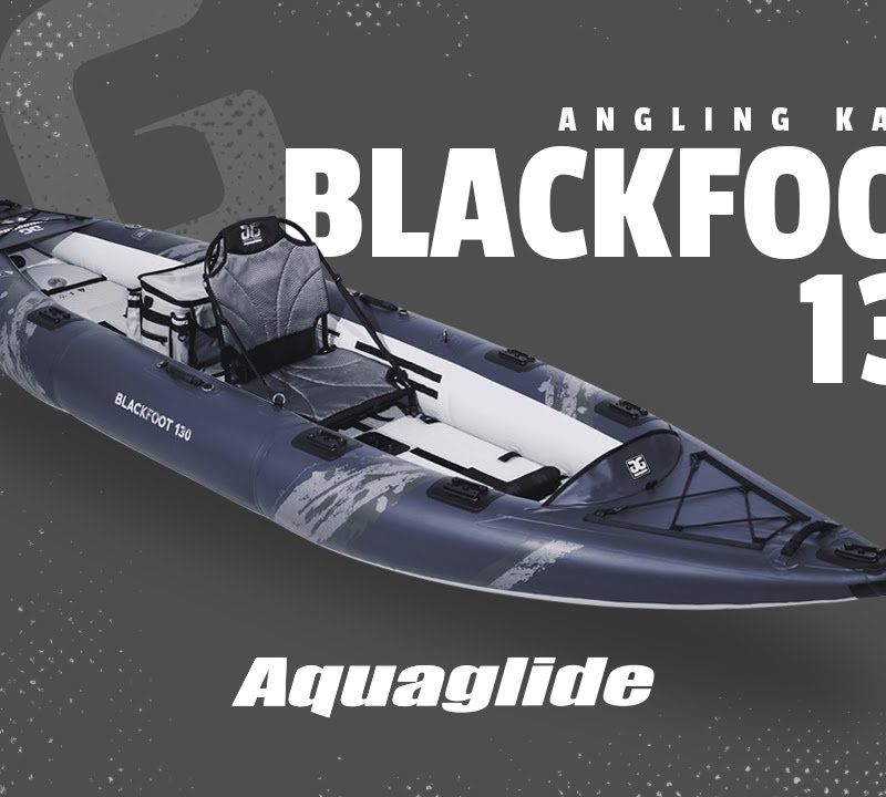Aquaglide Blackfoot Angler 130 grau 584121103 Aufblasbares 2-Personen-Kajak 11