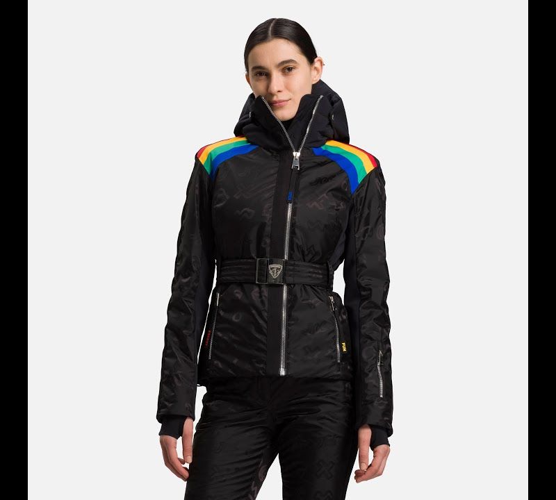 Skijacke für Frauen Rossignol W Rainbow black 16