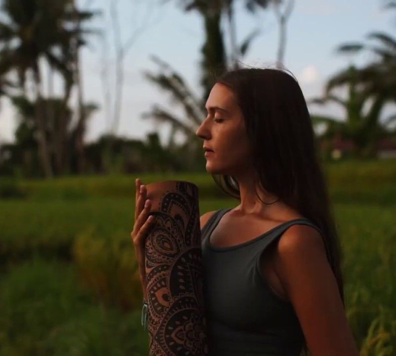 Yoga Design Lab Kork 3 5 mm braun Mandala Weiß Yogamatte 11