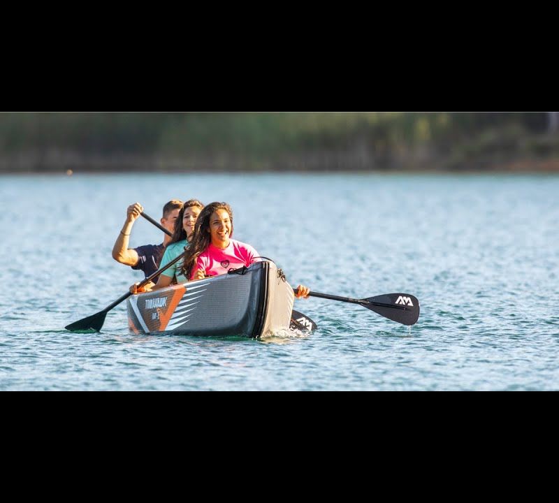 3-Personen 15'8  aufblasbares Hochdruck-Kajak Aqua Marina Tomahawk grau Air-C 8