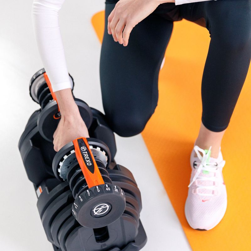 XTREXO verstellbare Kurzhantel 24 kg schwarz HT-18792699 15