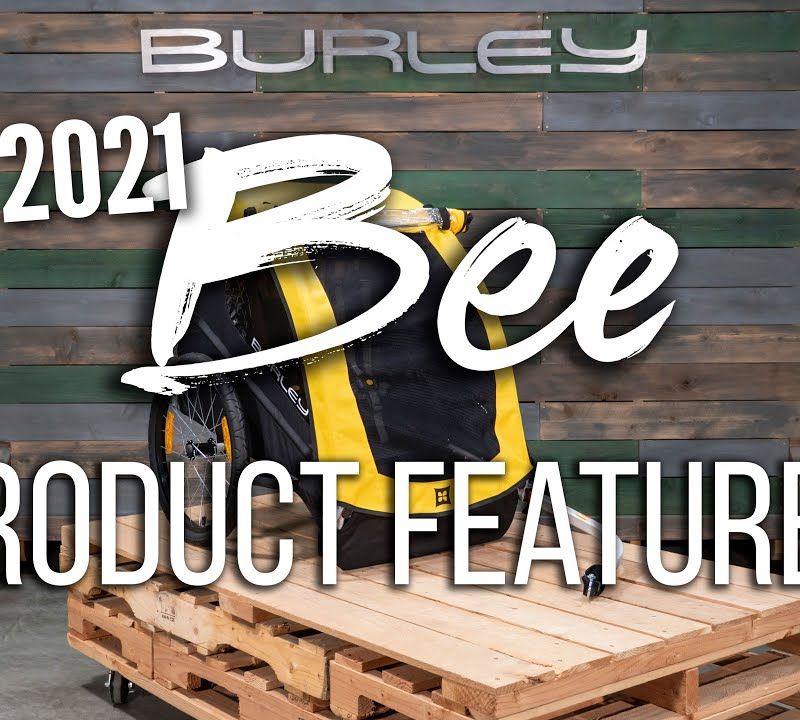 Burley Bee Doppelter Fahrradanhänger gelb BU-946206 18