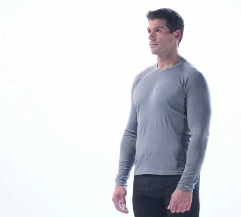 Herren Thermoaktivshirt icebreaker 200 Oasis Crewe gritstone 14