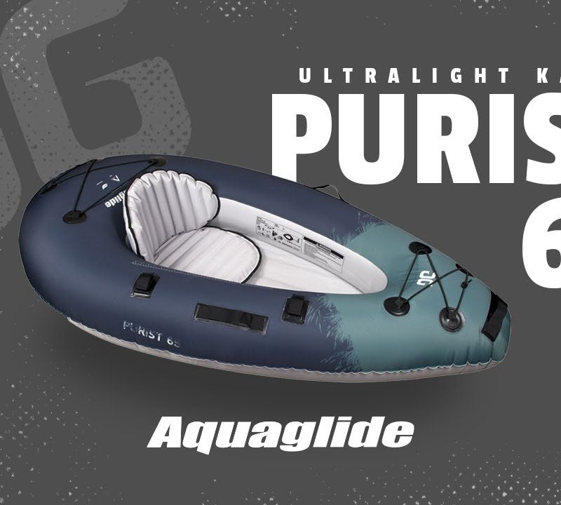 Aquaglide Backwoods Purist 65 grau 584121107 Aufblasbares 1-Personen-Kajak 9