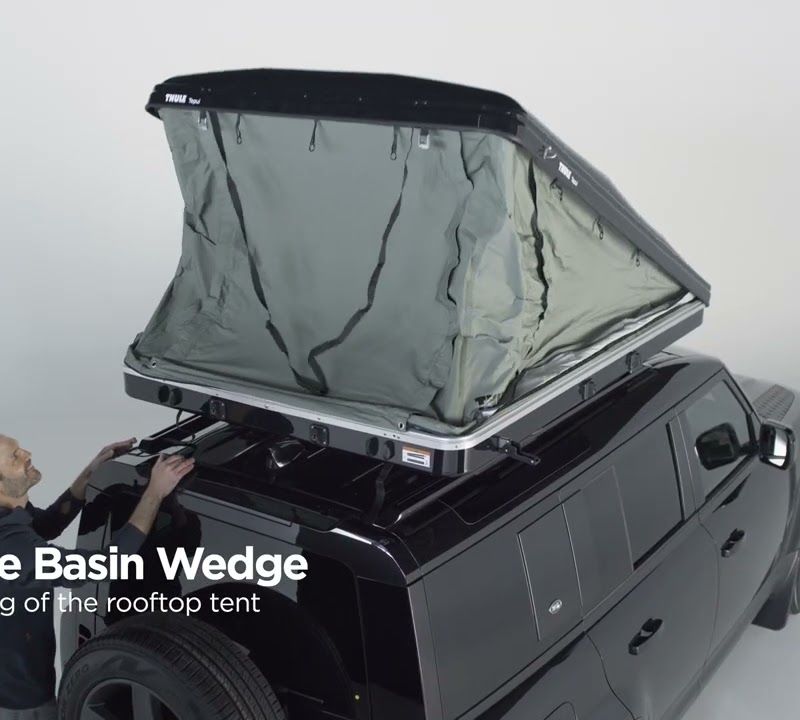 Dachzelt 2-Personen Thule Basin Wedge grün 9118 10