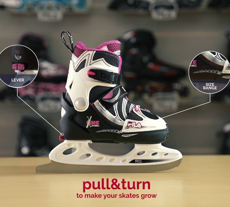 Rollschuhe für Kinder FILA Wizy black/salmon 10