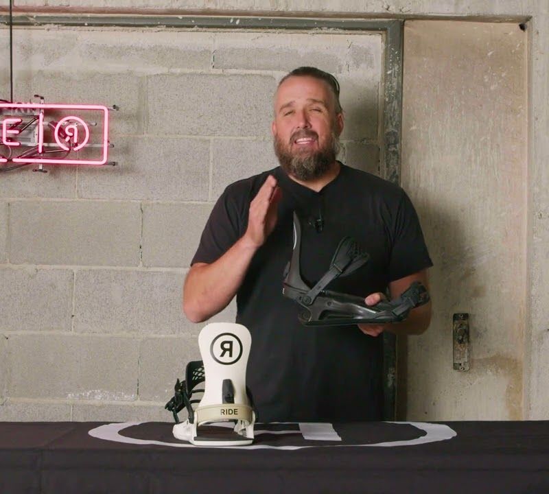 Herren-Snowboardbindungen RIDE C-2 hellbraun 6