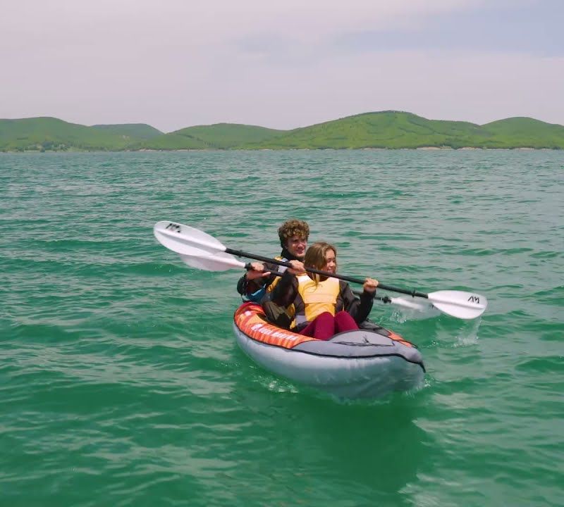 Aqua Marina Touring Kayak orange Memba-390 2-Personen aufblasbares 12'10  Kajak 11