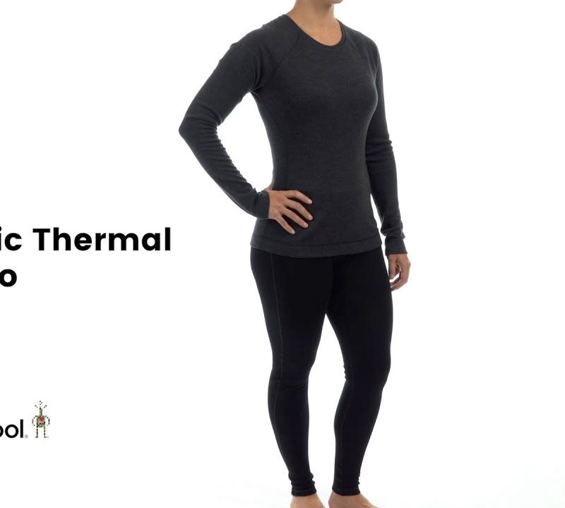 Damen Smartwool Merino 250 Baselayer Crew Boxed Thermo-T-Shirt navy blau 16370 6