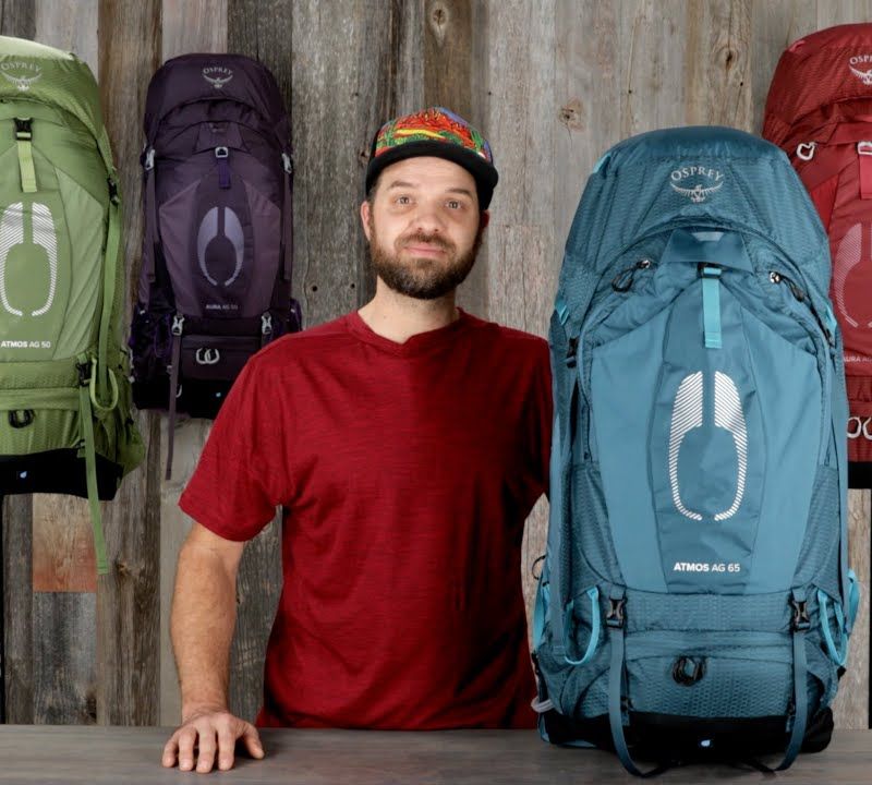 Herren-Trekking-Rucksack Osprey Atmos AG 65 l blau 10004001 10