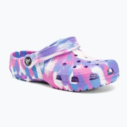 Crocs Classic Marbled Clog K Kinder-Pantoletten in der Farbe 207464-102
