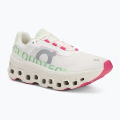 Laufschuhe Damen On Running Cloudmonster white/lima