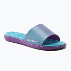 Damen RIDER Splash III Slide blau-violett Pantoletten 83171
