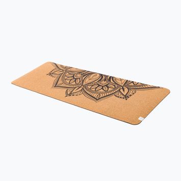 Gaiam Yoga-Matte gedruckt Kork Mandala 5 mm braun 63495