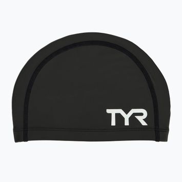 TYR Silicone Comfort Badekappe schwarz