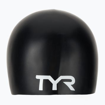 TYR Wrinkle-Free Silicone Kinderschwimmkappe schwarz