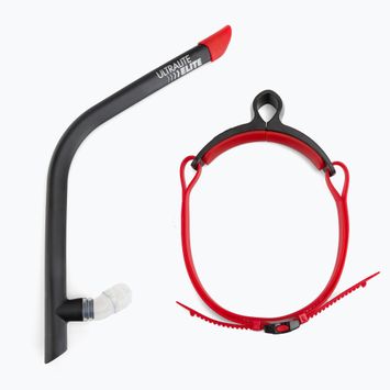 Schwimmschnorchel TYR Ultralite Snorkel Elite schwary-rot LSNKLELT_1