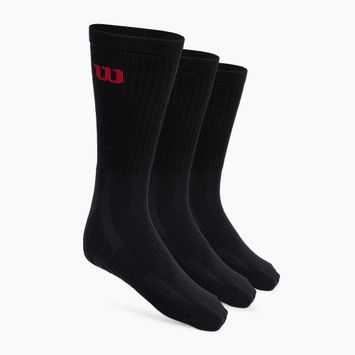 Wilson Crew Herren Tennissocken 3 Paar schwarz WRA803002