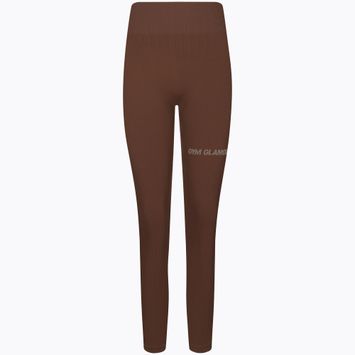 Women's Gym Glamour Push-up Leggings braun 370