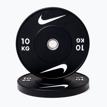 Bumper-Gewichtsscheiben Nike Strength Rubber Bumper Plates 10 kg black/white