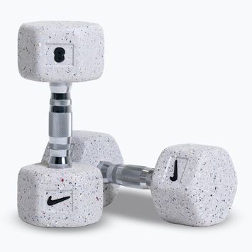 Hanteln Nike Strength Grind Hex Dumbbell 2 x 8 kg wolf grey