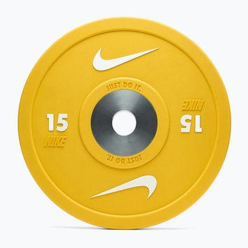 Bumper-Scheiben Nike Strength Pro Urethane Bumper Plates 15 kg yellow/white