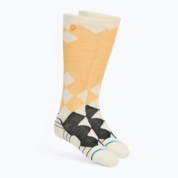 Stance Dymound Ultralight Wolle Schnee Creme Skisocken