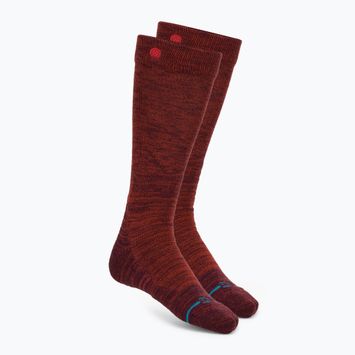 Stance Traveleer Mid Wool Snow rust Skisocken